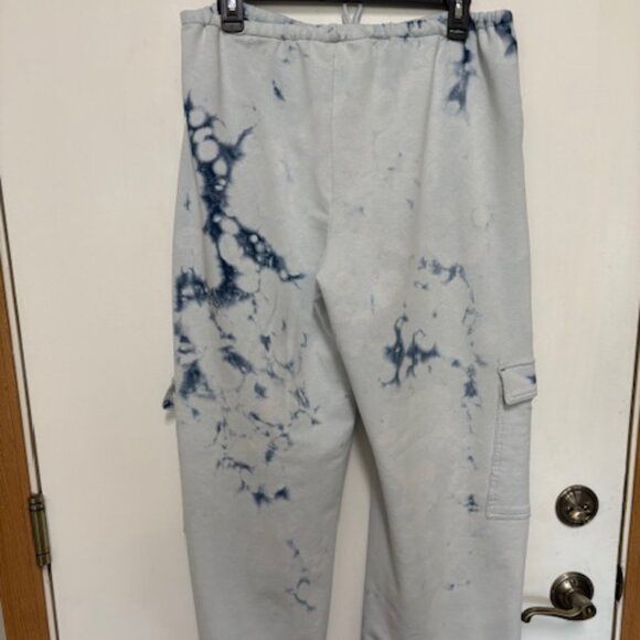 New Juniors Vanilla Star Knit Relaxed Fit Cargo Blue Wide Leg Pants. Sz. M - Picture 5 of 5